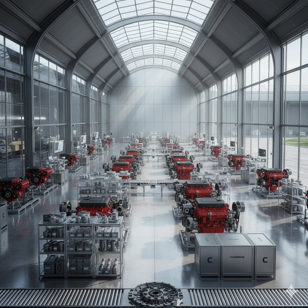 A clean and modern Cummins service center